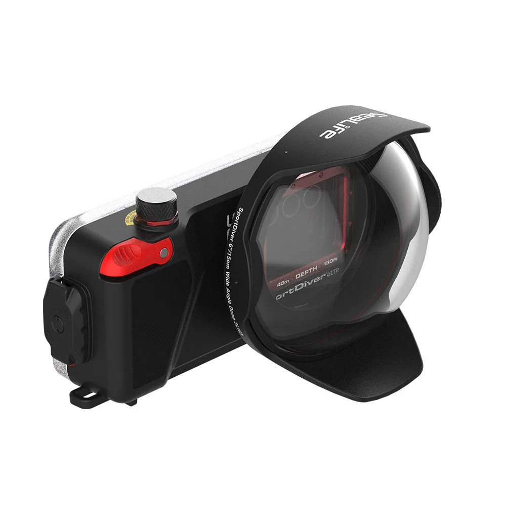 SportDiver Wide Angle Dome Lens vs Standard Lens