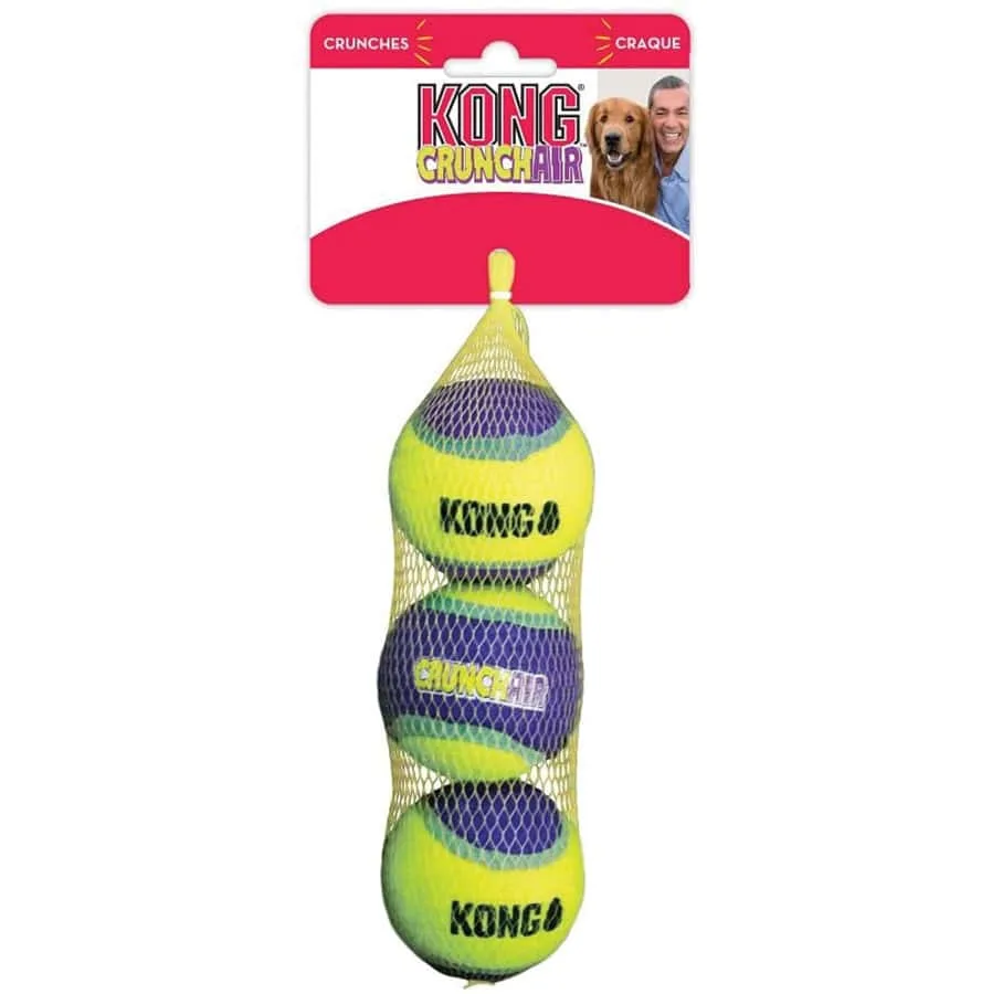 KONG Crunch Air Ball Tennis Ball 3 Pack