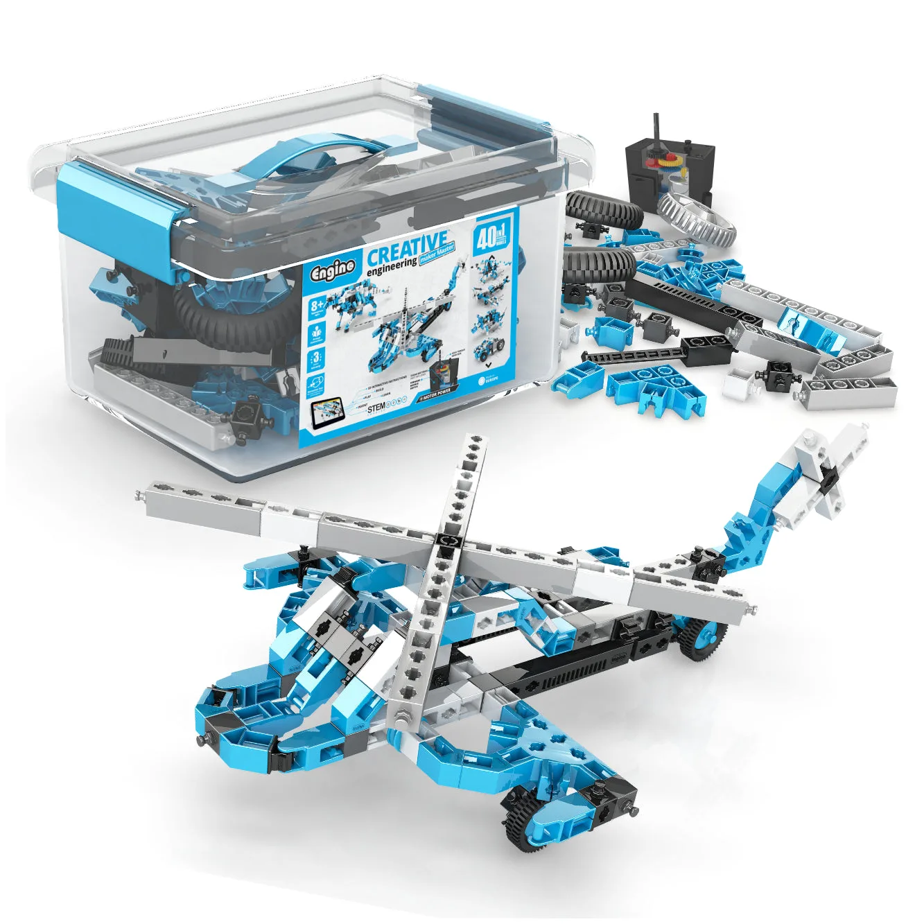 Build the Engino Maker Master: 40 Motorized Models Step by Step