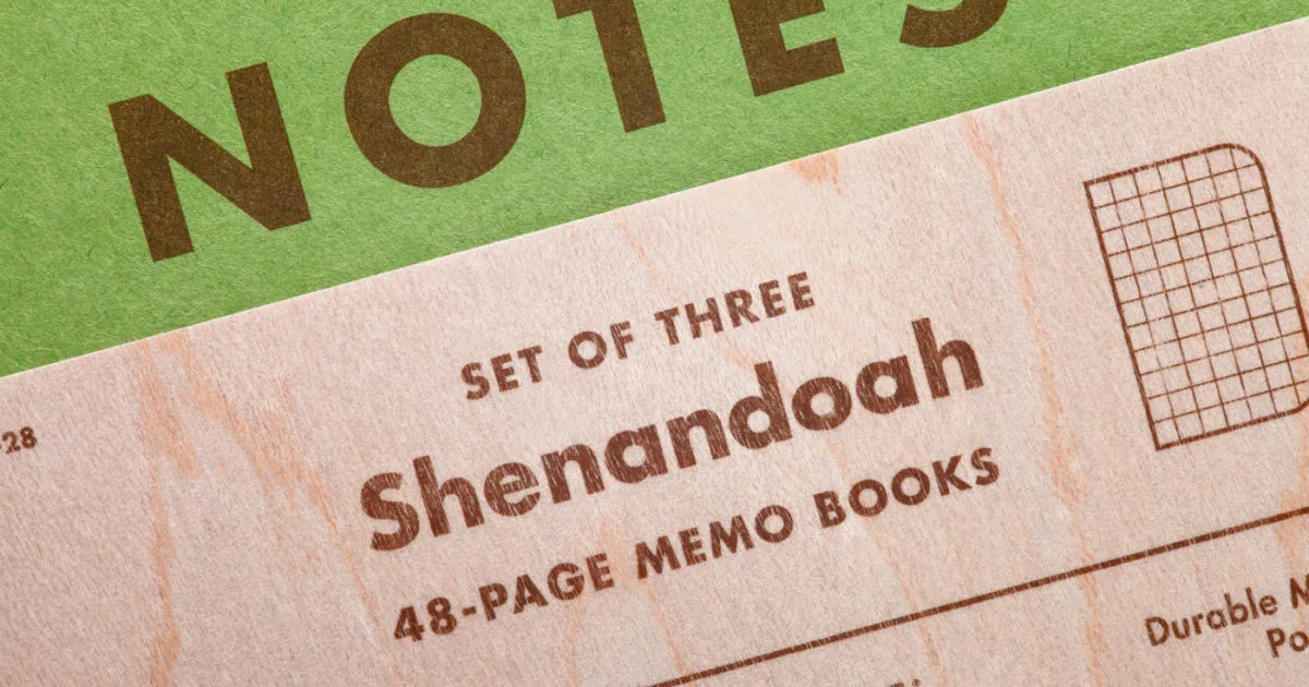 Shenandoah Memo Book 3-Pack