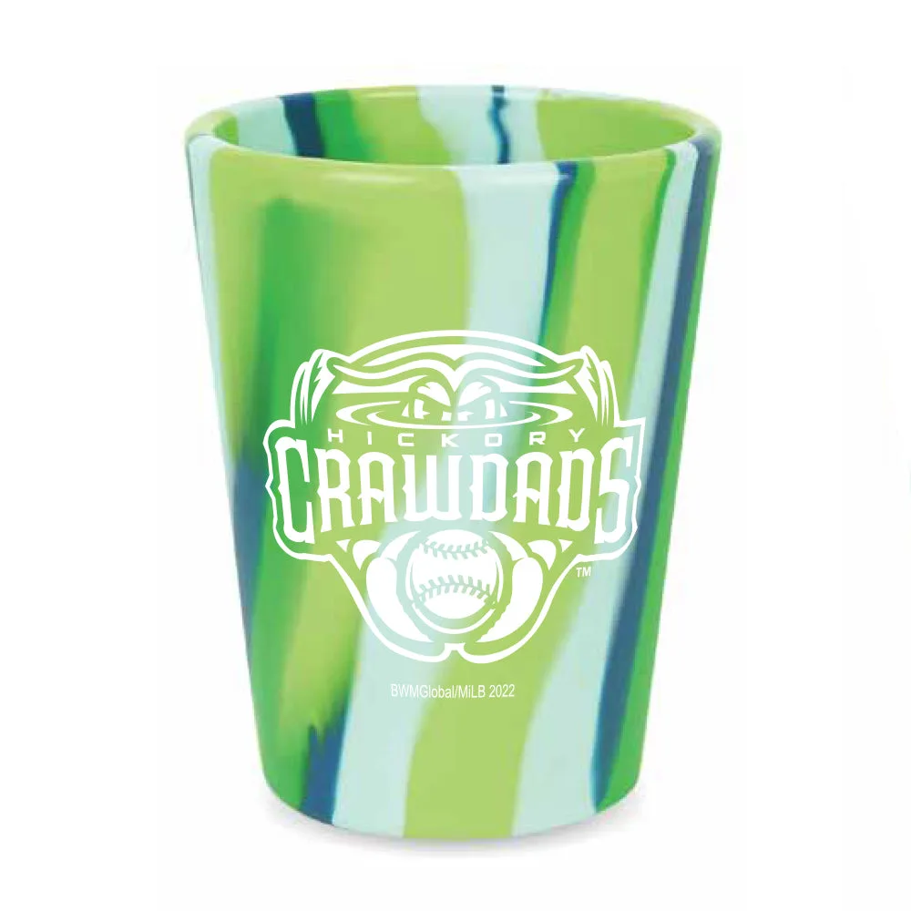 Hickory Crawdads Sea Swirl Silicone Cup