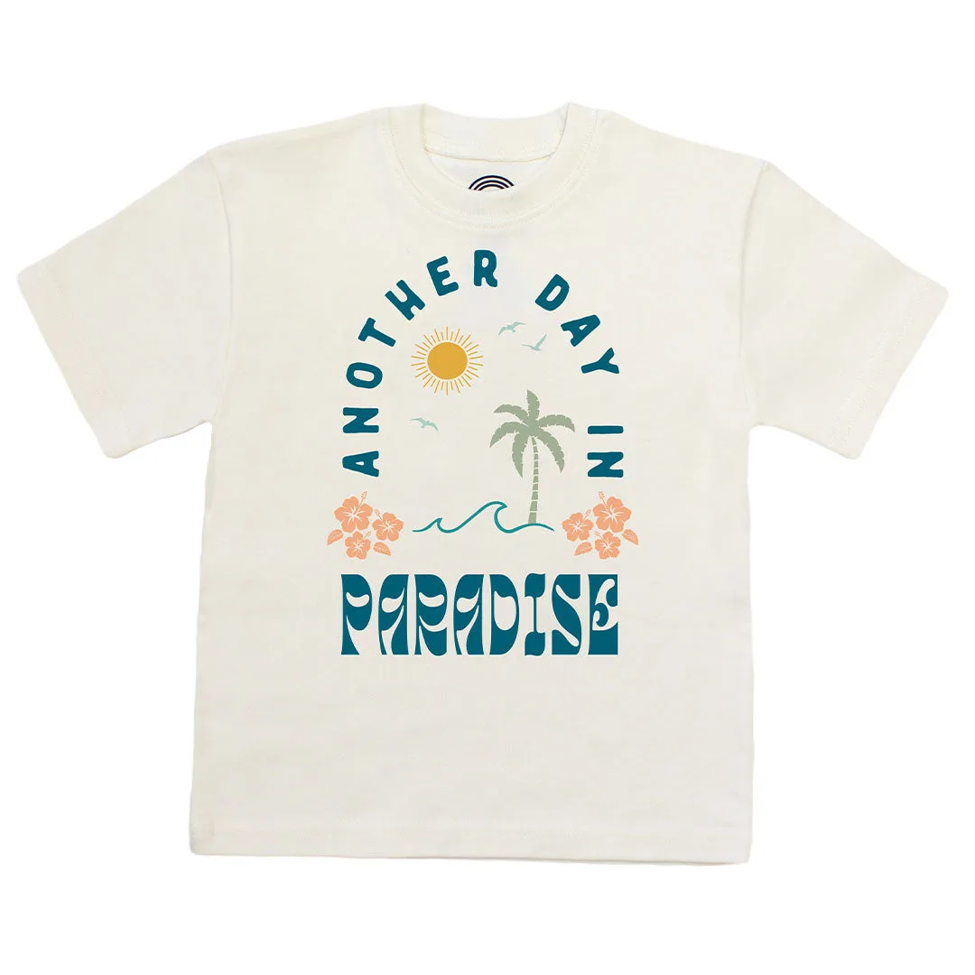 Another Day In Paradise Organic Cotton Toddler Short Sleeve Shirt