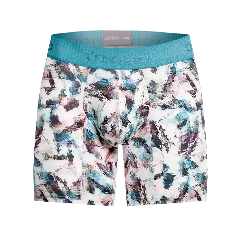 WHITE ROSETTE BOXER SHORTS