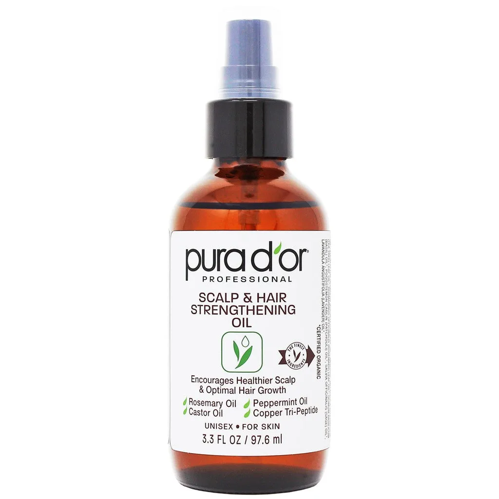 Scalp & Hair Strengthening Oil 3.3oz Hair Regrowth Tonic