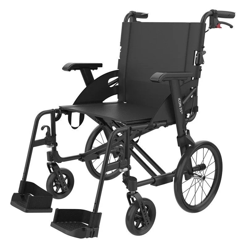 Icon 35 Ultra Lightweight Aluminium Wheelchair - Black
