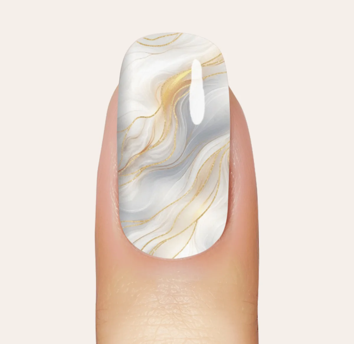 UV Gel: Vanilla Marble