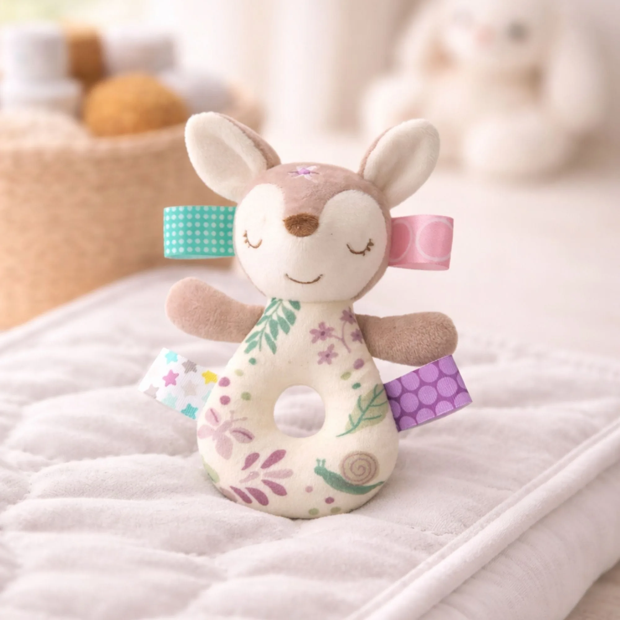 Taggies Flora Fawn Baby Rattle