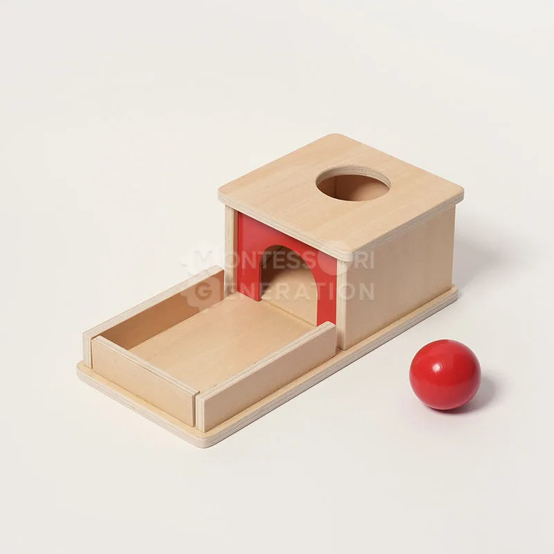 Caja de permanencia del objeto Montessori