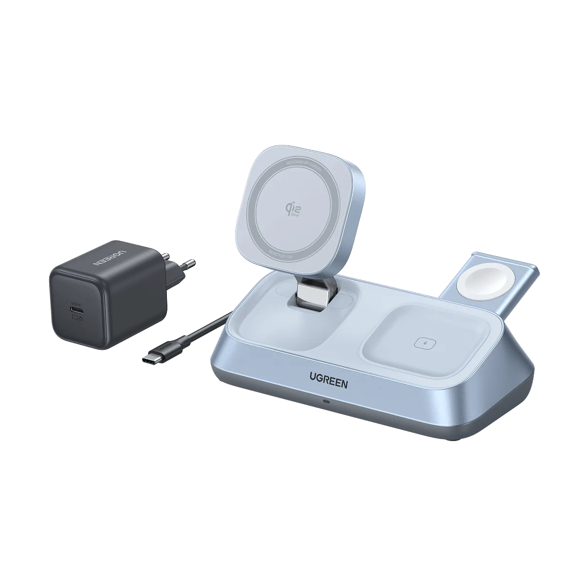 Preguntas frecuentes: Cargador inalámbrico UGREEN MagFlow 3 en 1 Qi2 25W