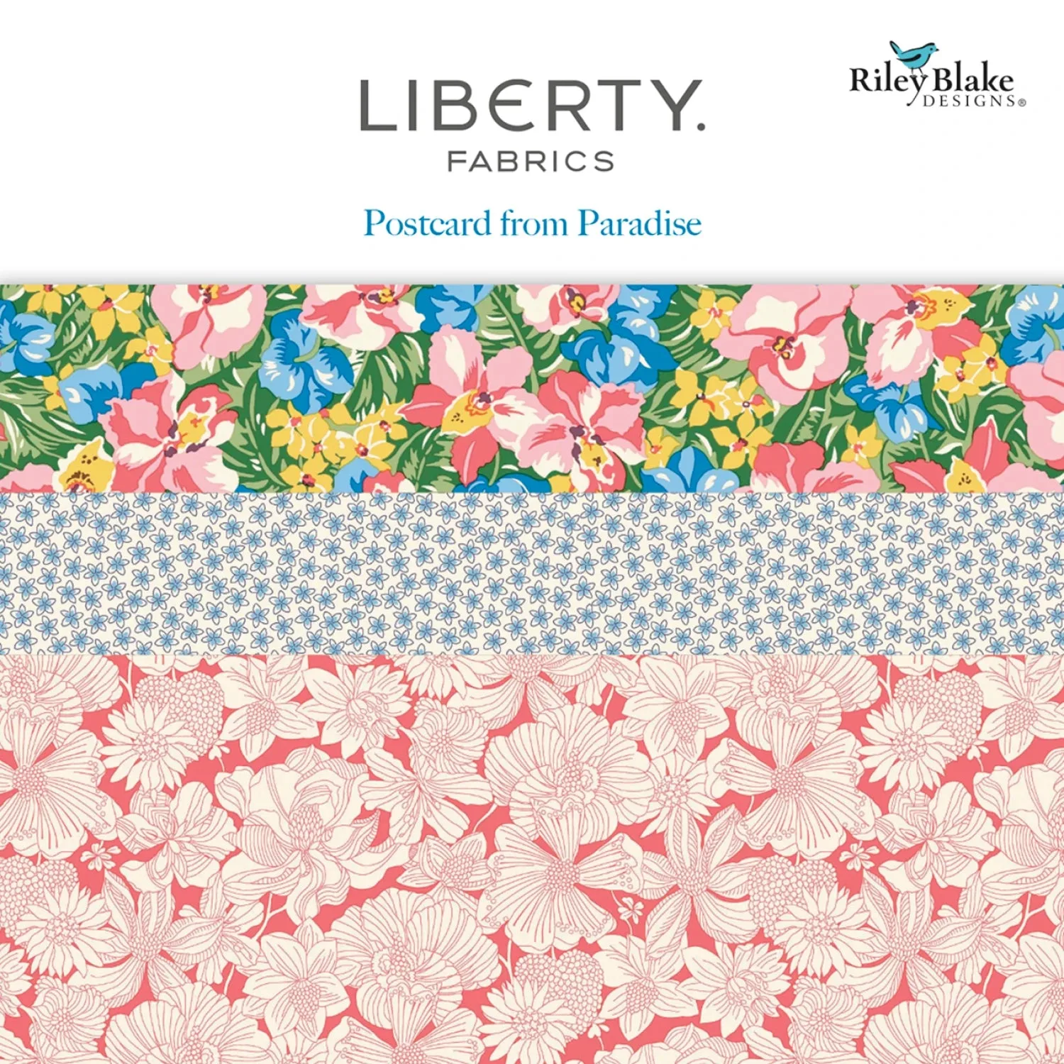 Riley Blake - Liberty: Postcard from Paradise 10" Stacker 42 قطعة