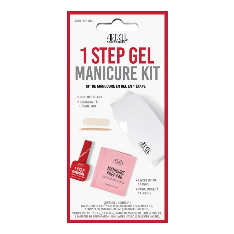 Sada na gelovou manikúru 1 krok Venetian Red: DIY gelové nehty