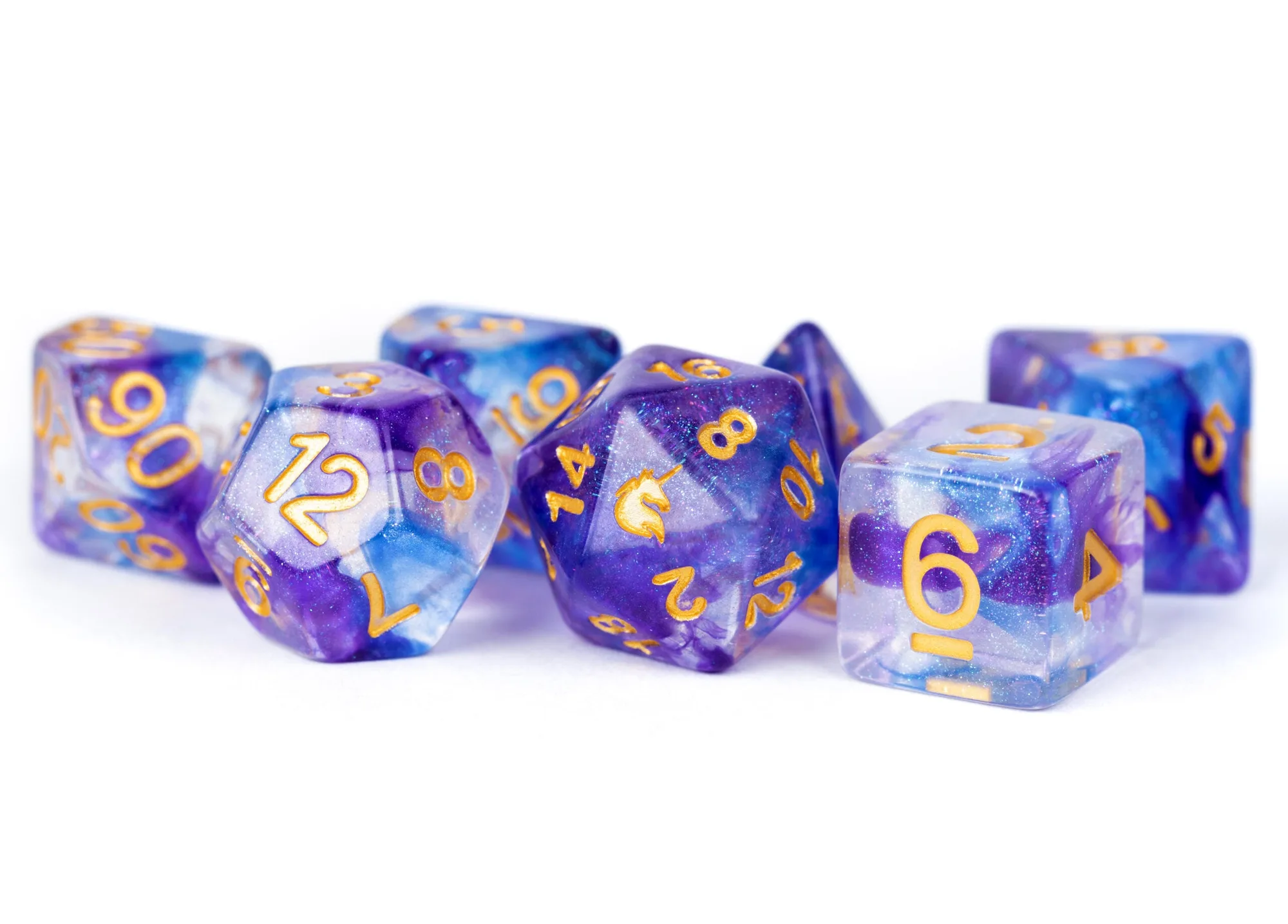 Midnight Fantasy 16mm Poly Dice Set