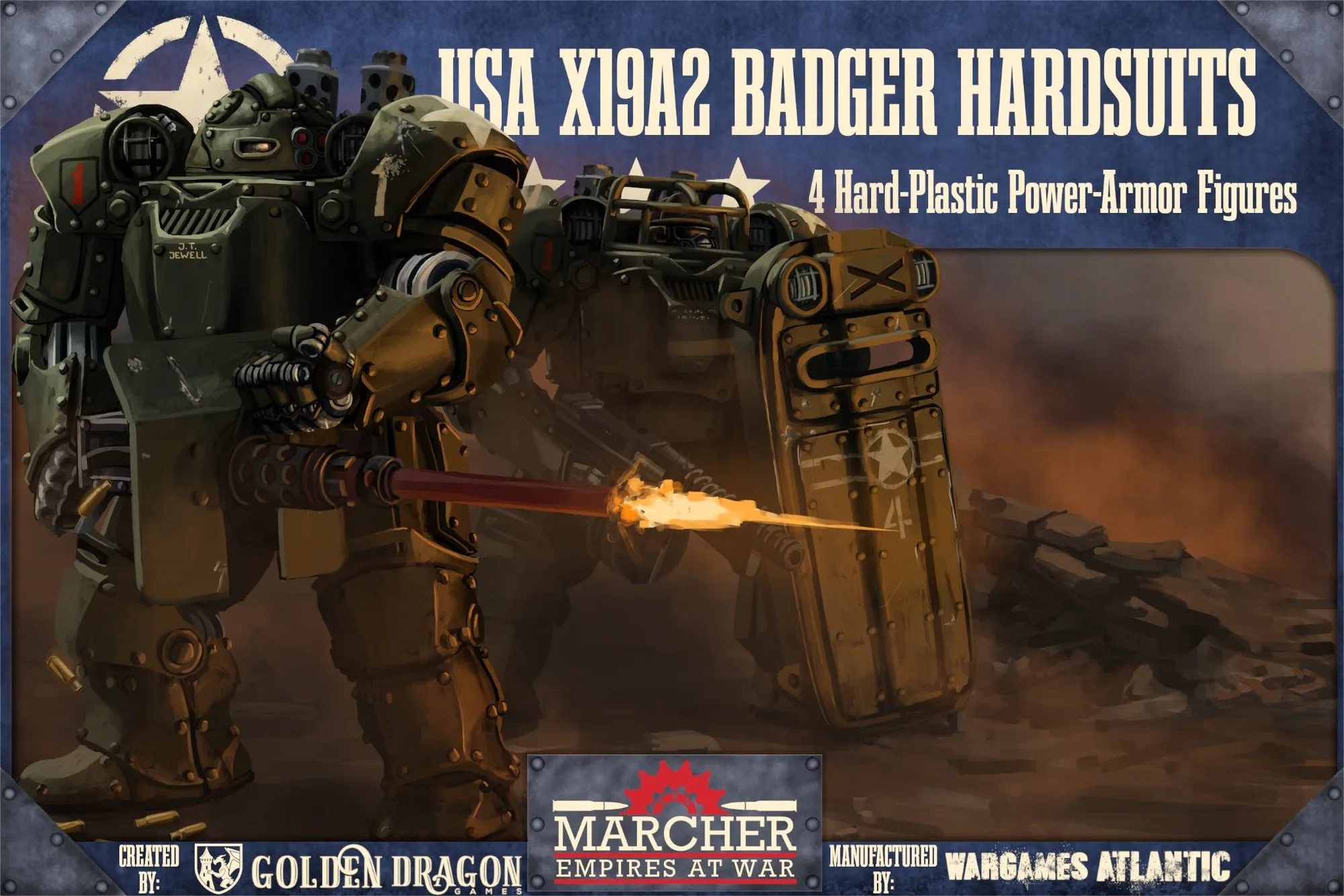 Badger X19A2 Marcher 하드슈트 도장 가이드