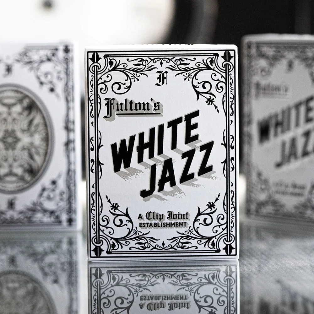 FULTONS NOIR "WHITE JAZZ" PLAYING CARDS