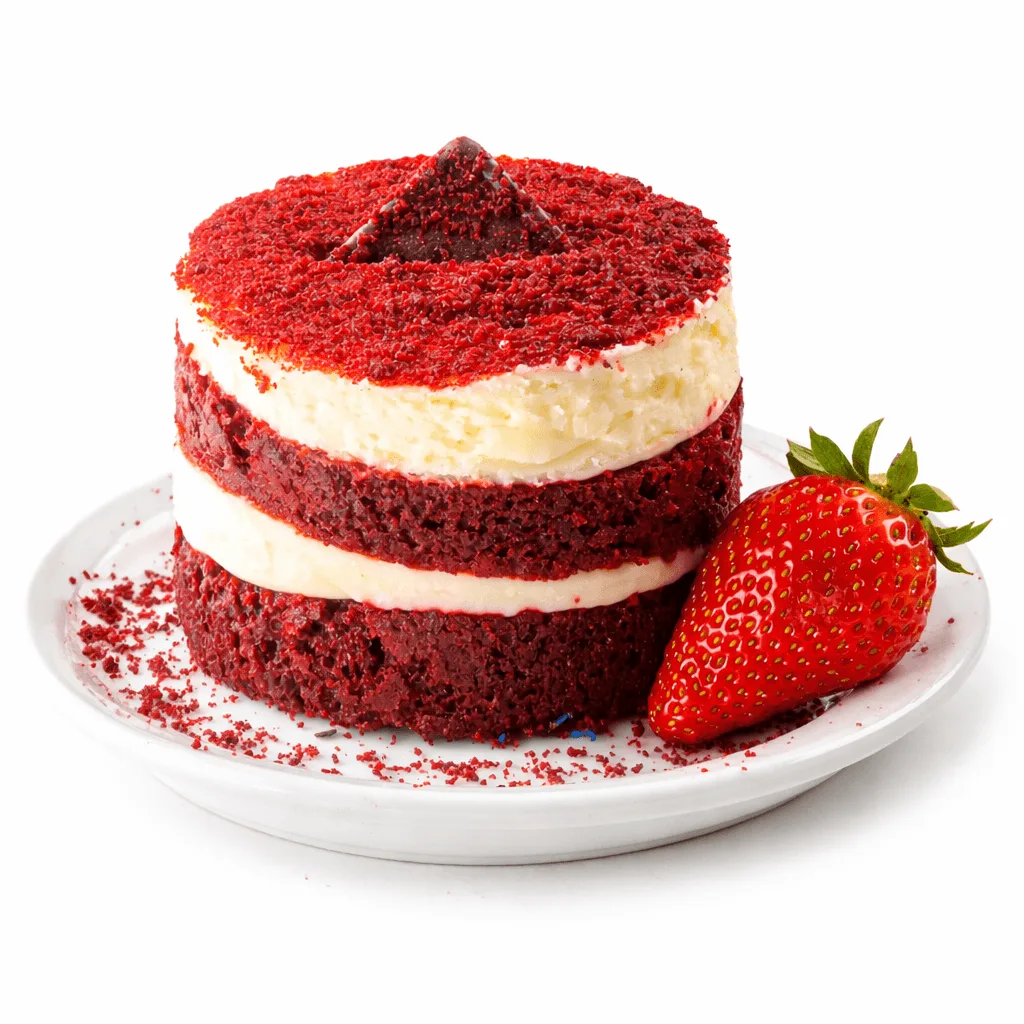 เค้กขนมหวานรายบุคคลเรดเวลเวท 6 ชิ้น