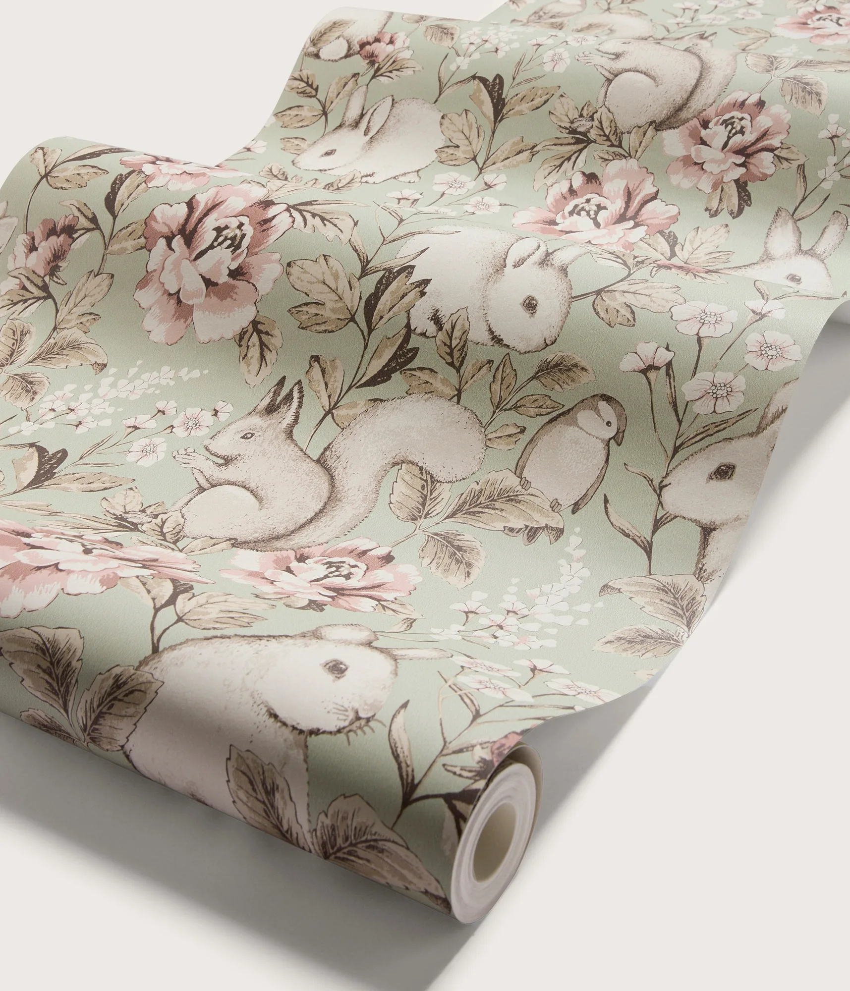 Papel de parede verde animal Magic Forest