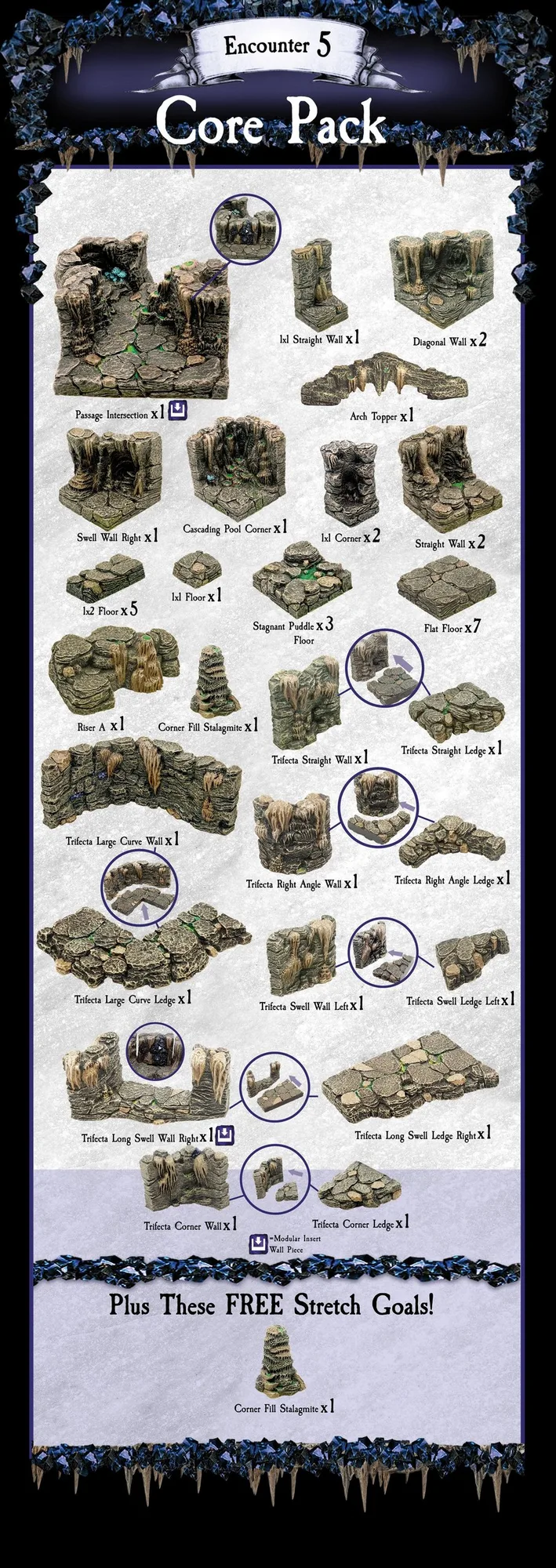 Pack básico de la cueva de la ruina (pintado)