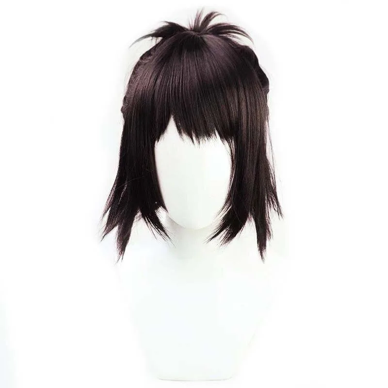 Perruque Hange Zoe | Cheveux courts bruns pour accessoires anime