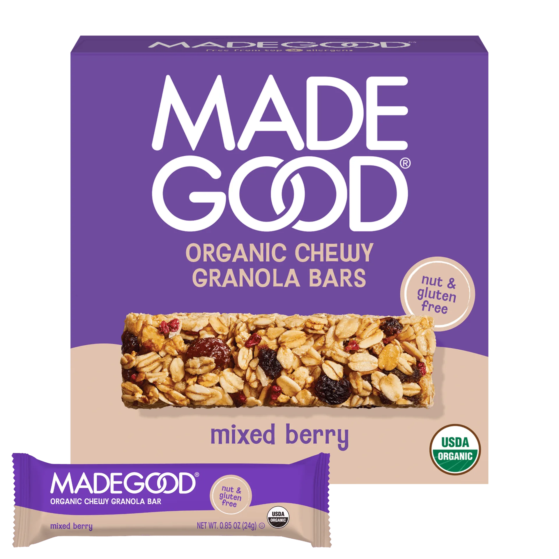 Mixed Berry Granola Bars