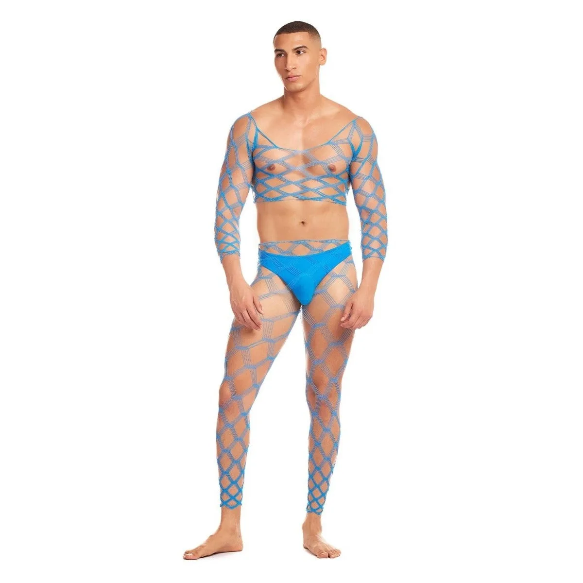 Rainbow Party Future Mode 3 Piece Costume Set Blue