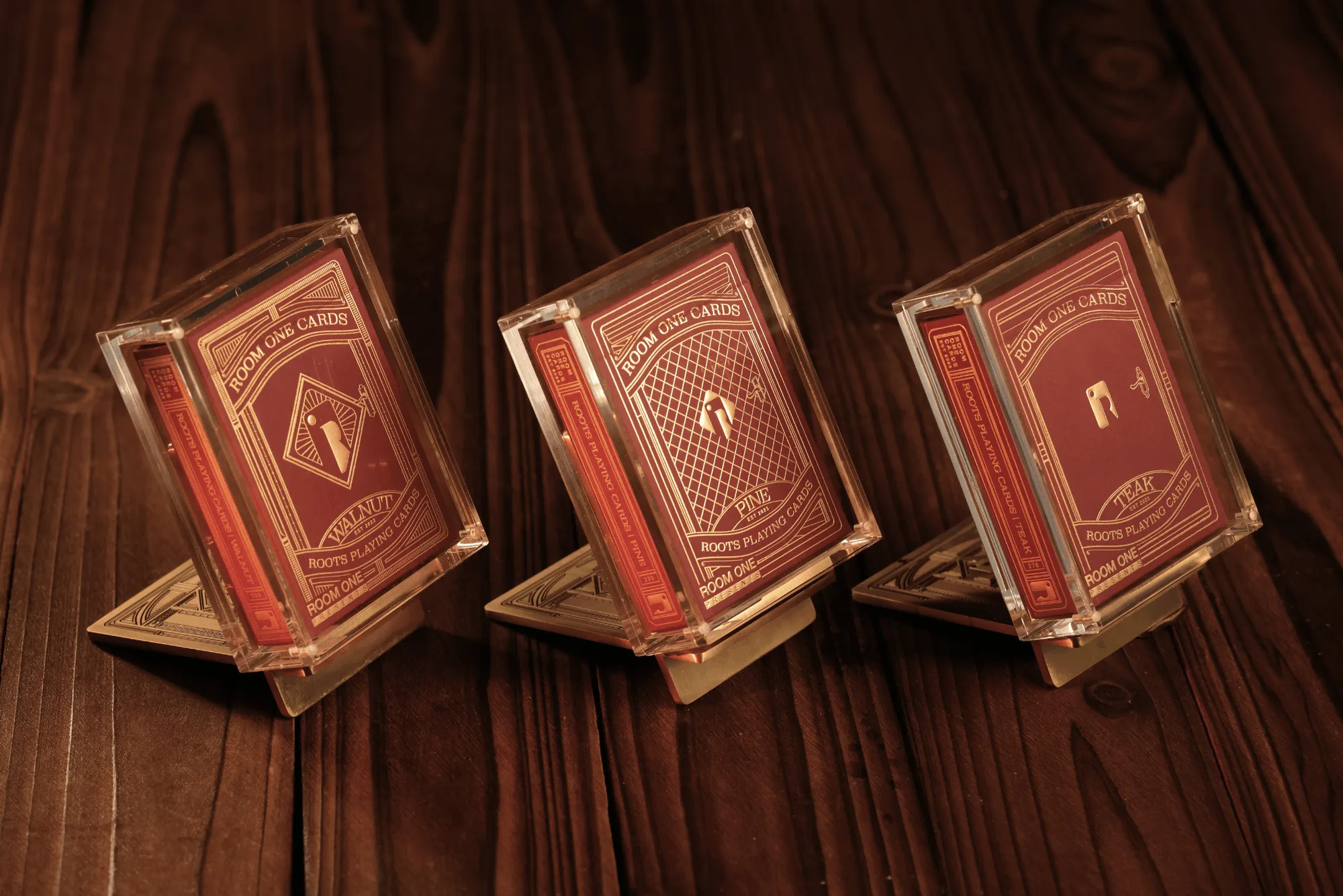Red Roots Carte da Gioco - Set da Esposizione per Collezionisti