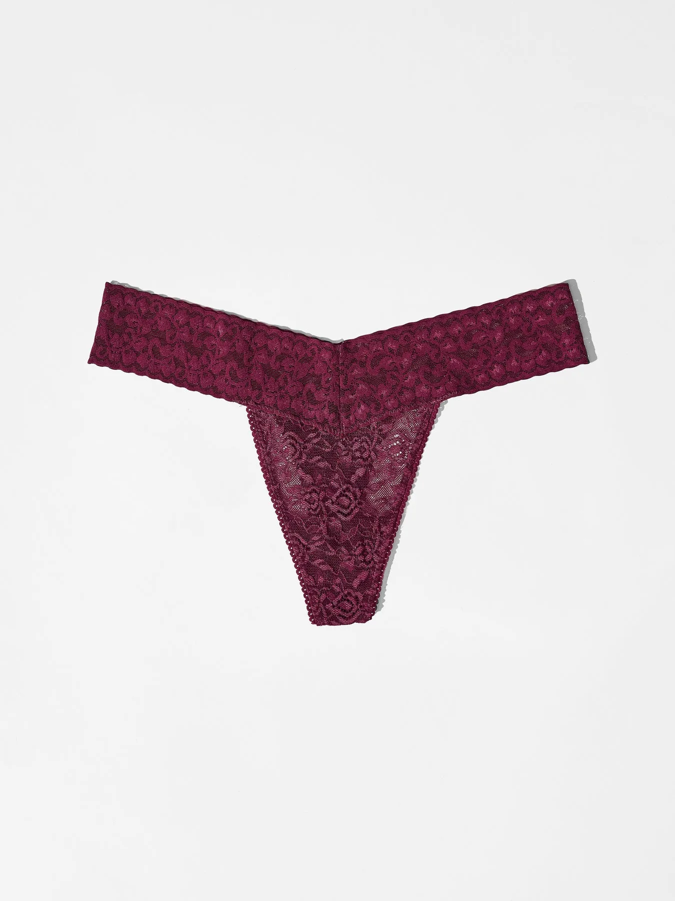 Lace Thong - Bordeaux Hangover