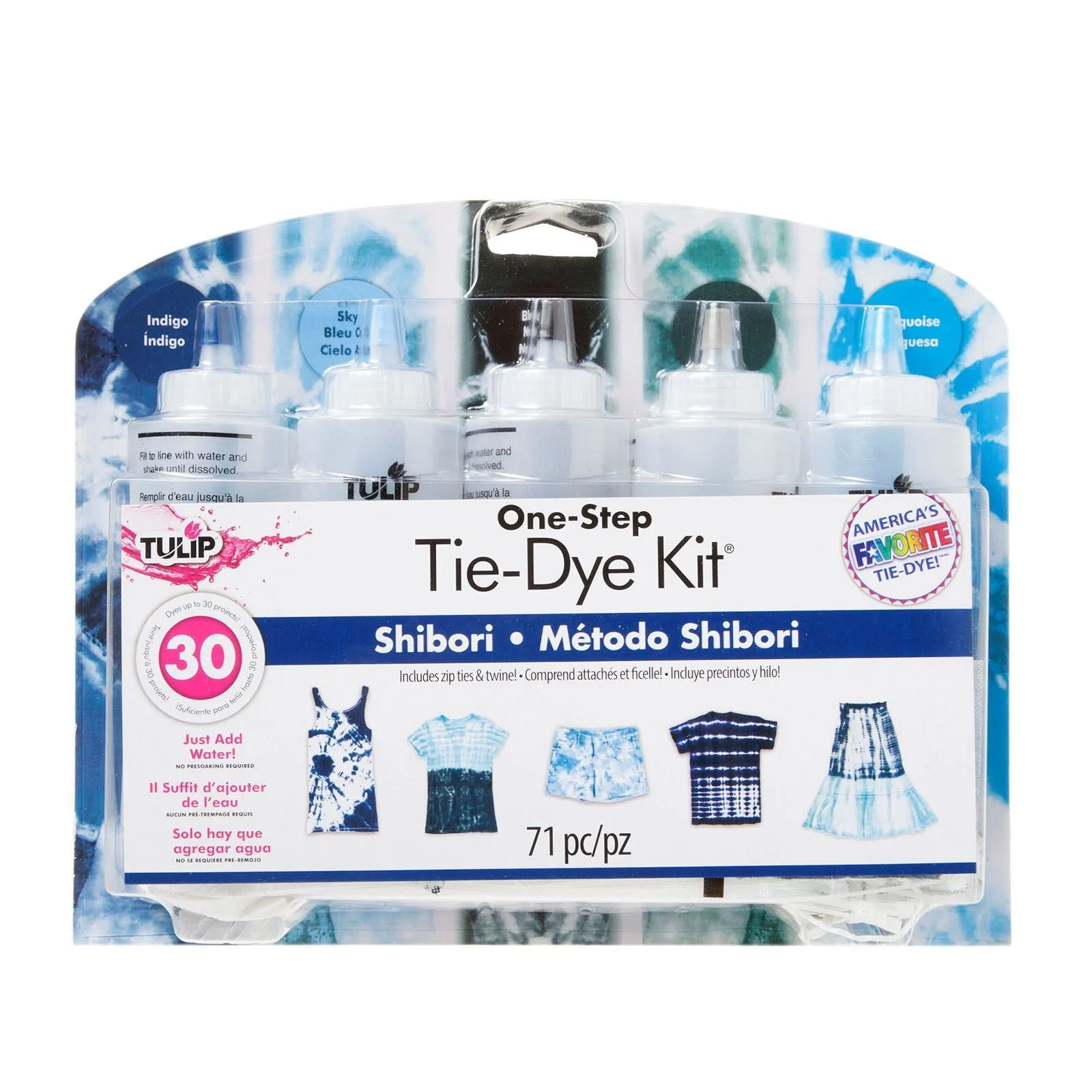 Tulip Shibori 5-Color Tie-Dye Kit