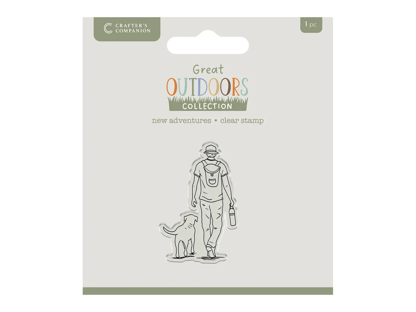 Crafters Companion The Great Outdoors Clear Acrylic Stamp Set - New Adventures