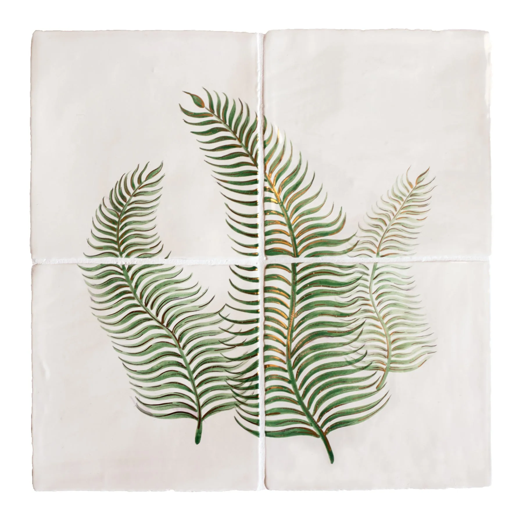 Glasshouse Boston Fern 4 Tile Mural