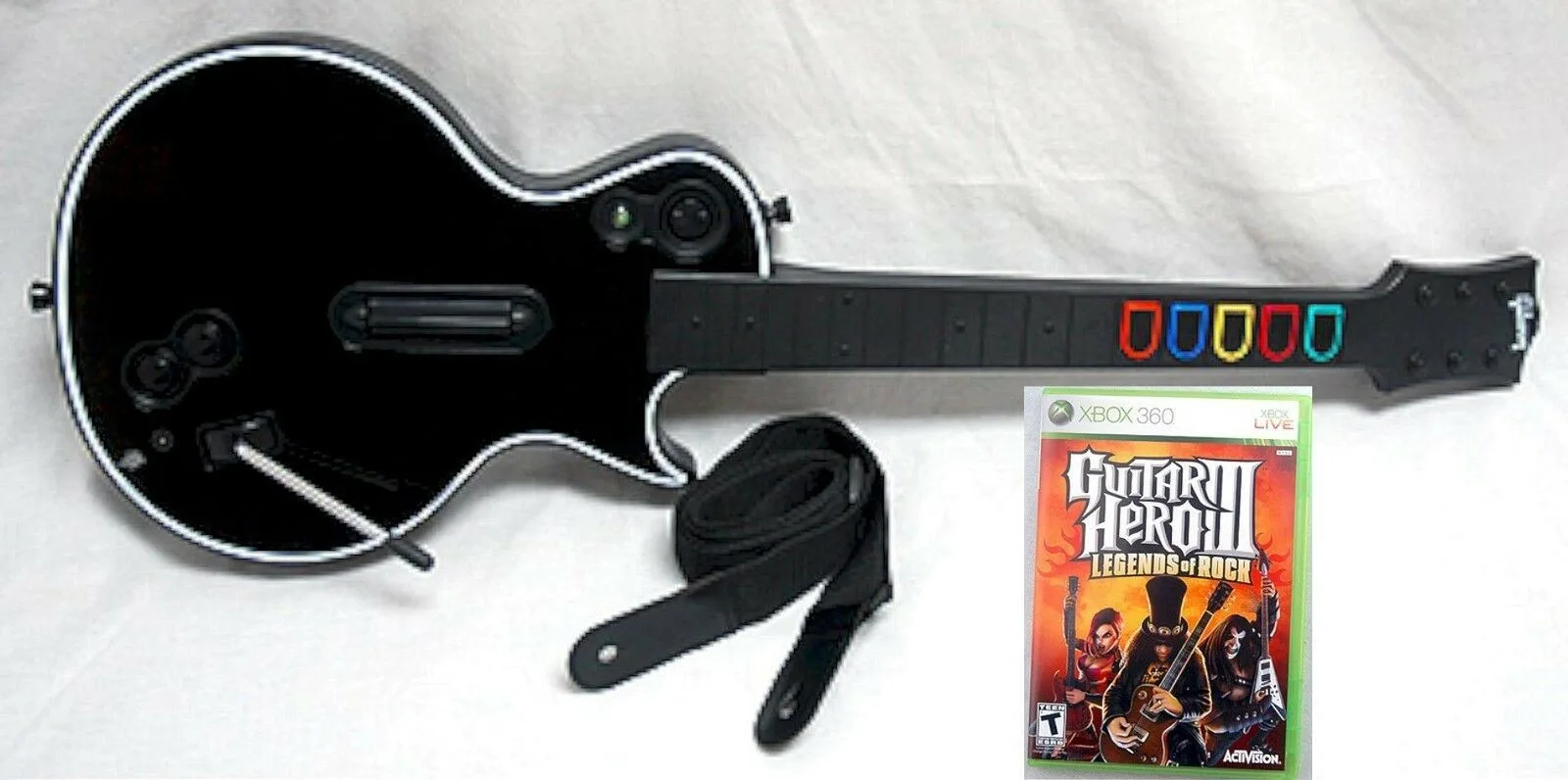 Xbox 360 ギターバンドル:Power Gig vs Guitar Hero III
