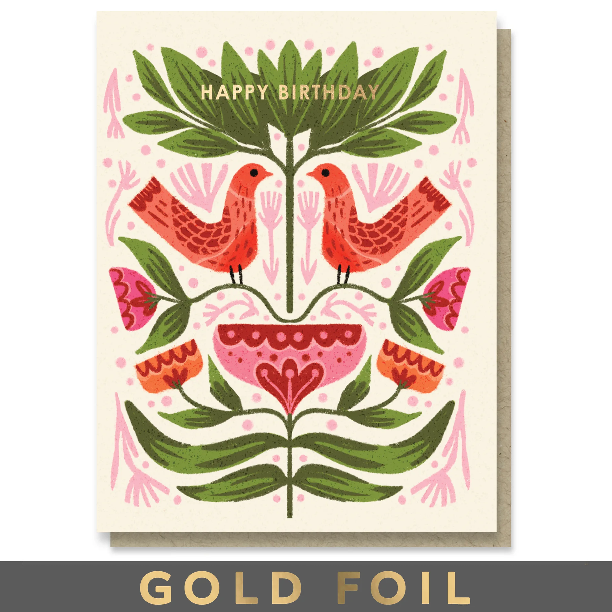 What to Write in a Folk Birthday Birds Card