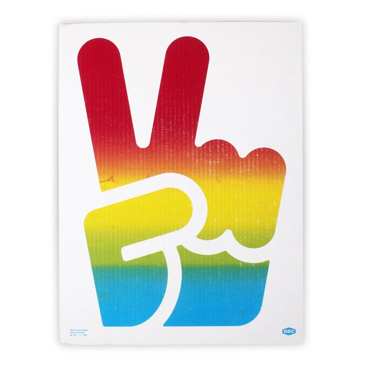 How to Frame and Display a Draplin Peace Fingers Print