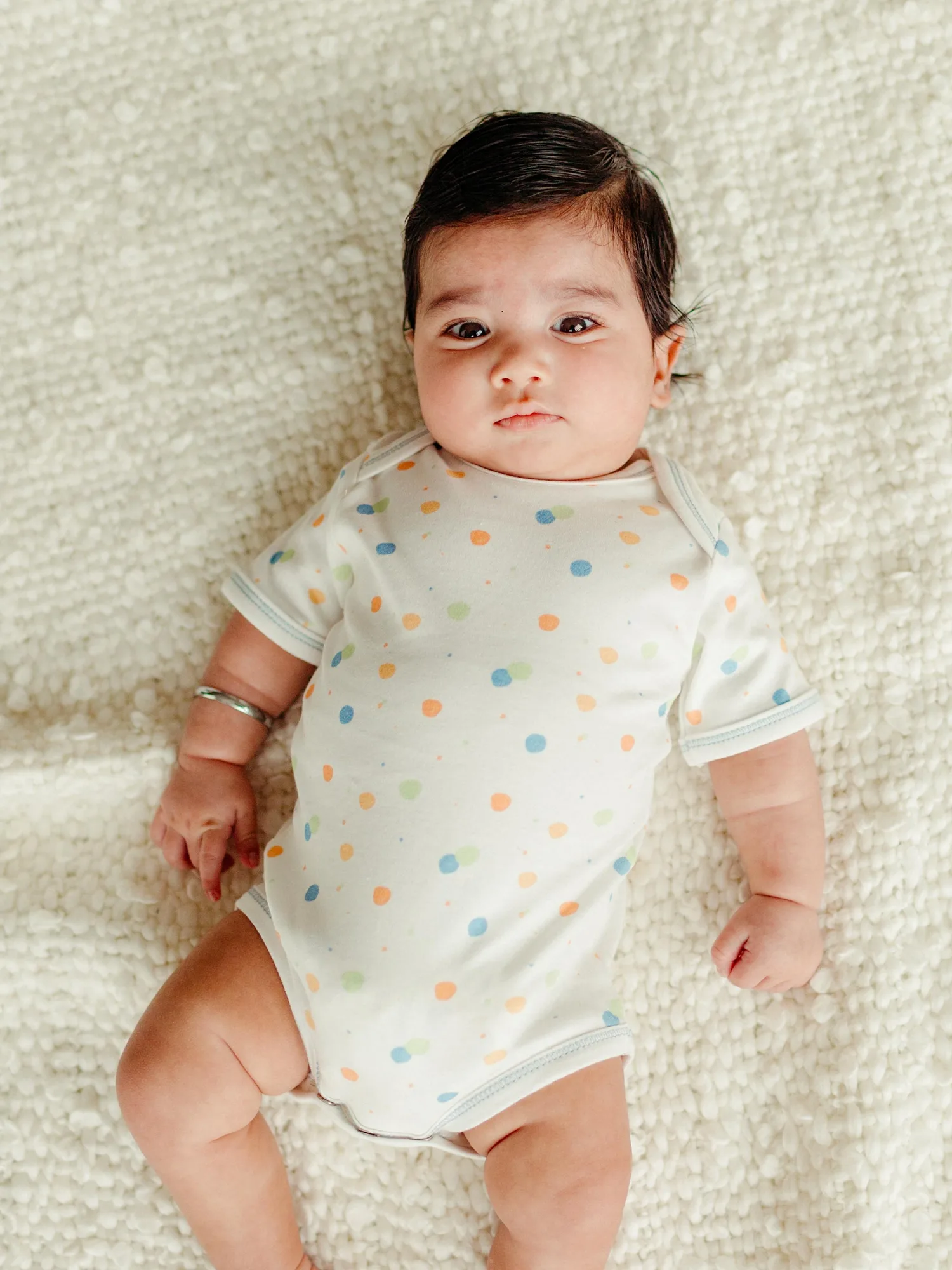 Onesie/Bodysuit - Short Sleeve - Blue Dots