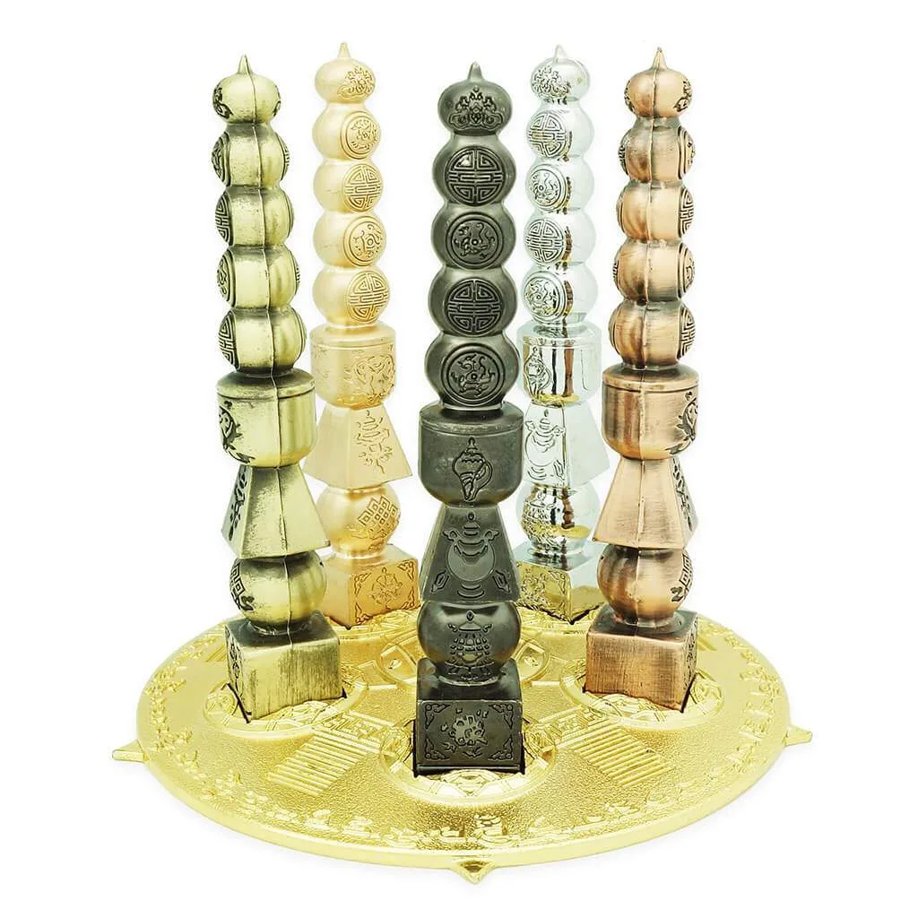 Five Cosmic Pagodas for Protection, Harmony & Five Yellow Cure | FENG SHUI BESTBUY