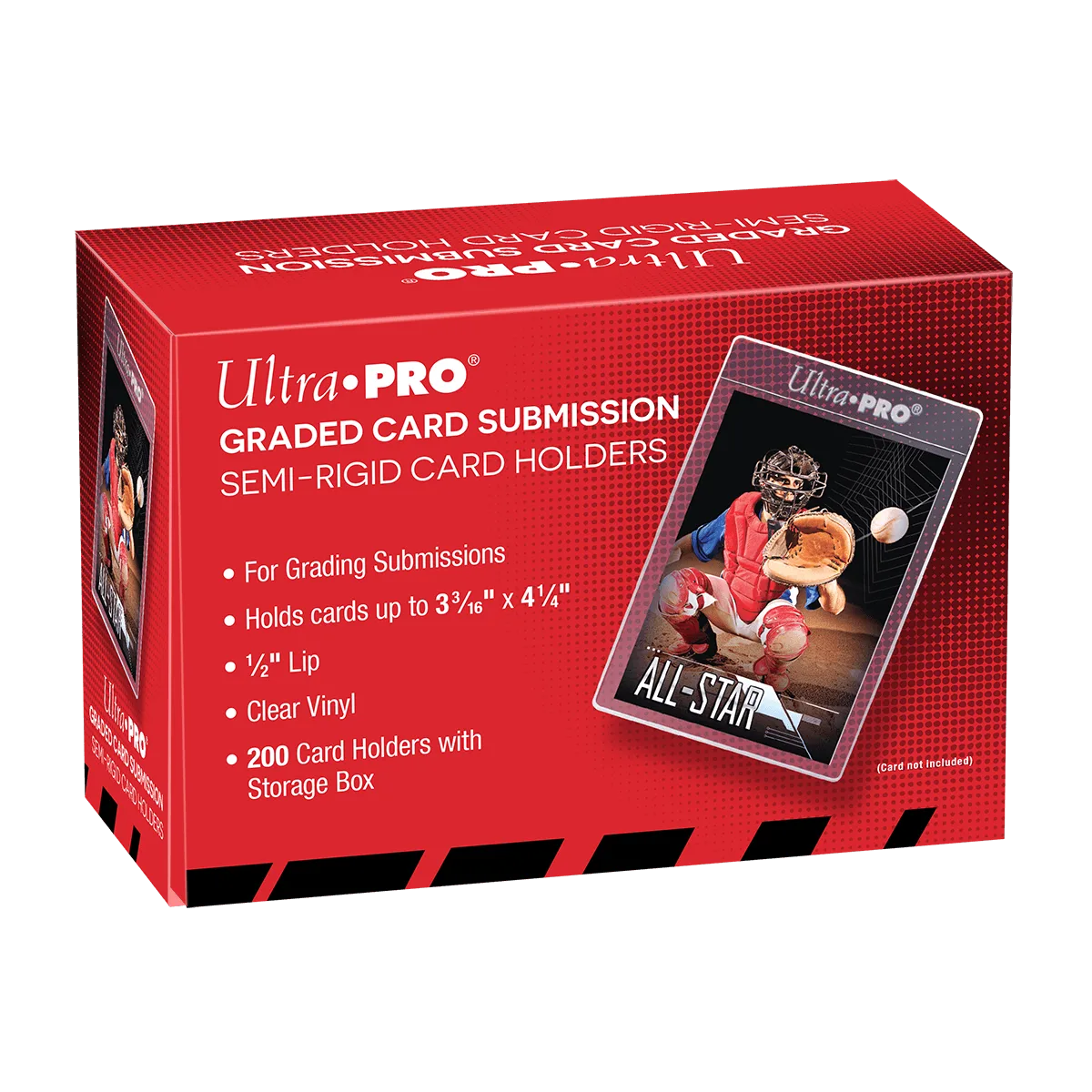 1/2" Lip Semi-Rigid Tall Card Holders (200ct)