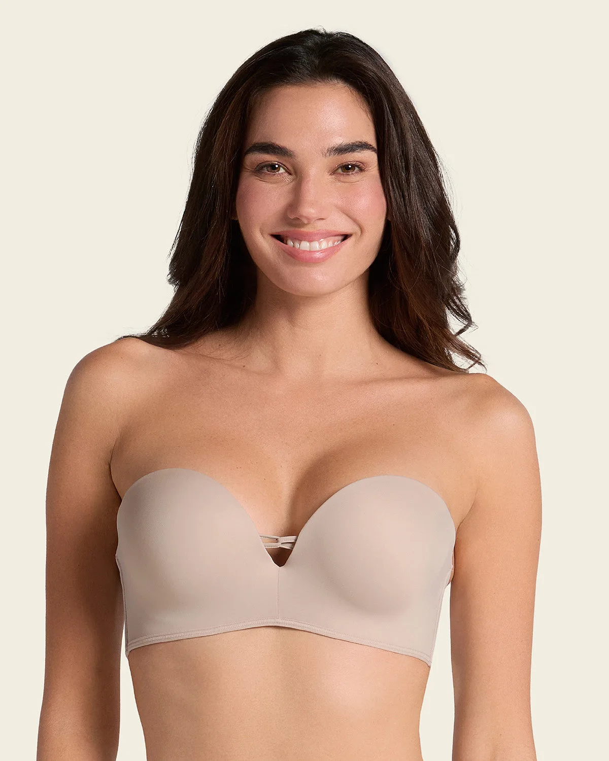 Triple Push-Up Strapless Bra