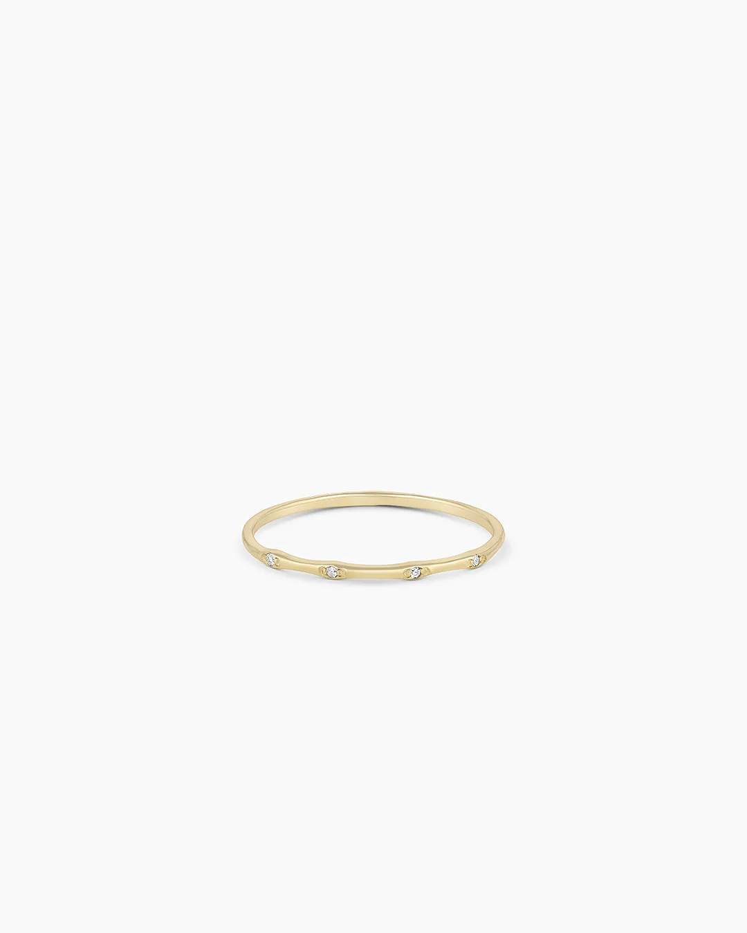 14K Diamond Stacking Ring