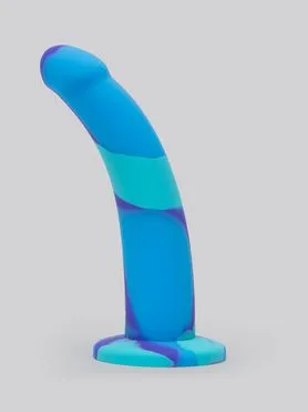 Lovehoney Air and Water Curved Silicone Suction Cup Dildo 7 Inch