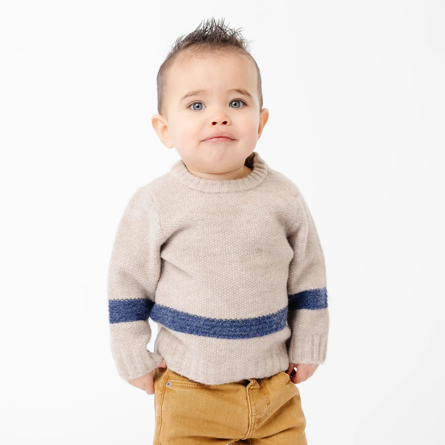 Sweater Crew - Navy Stripe