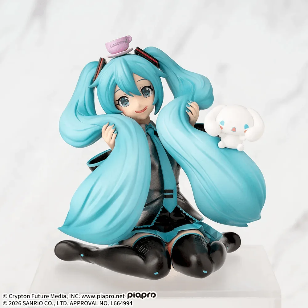 Hatsune Miku x Cinnamoroll Fluffy Ver. Premium Chokonose Figure
