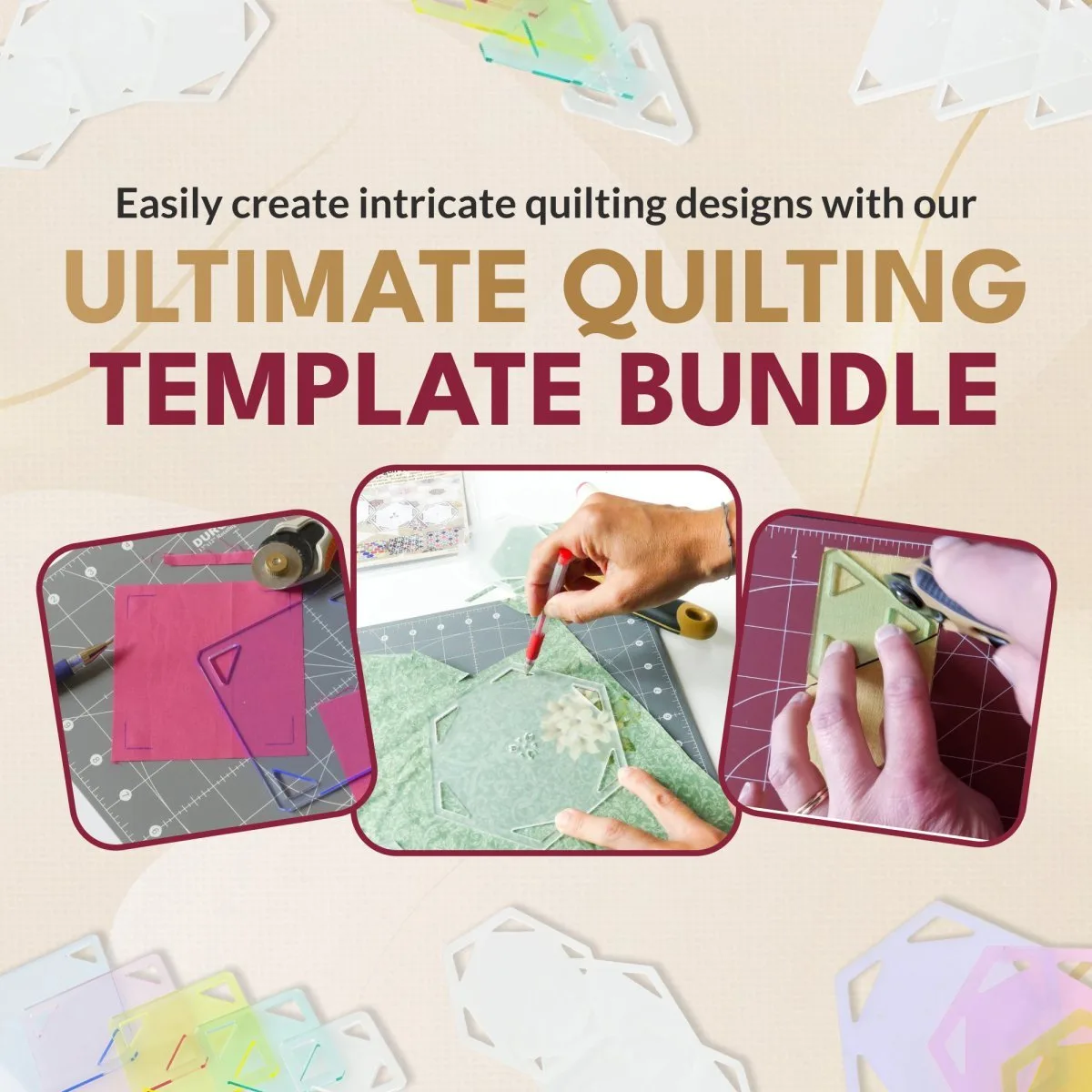 Pack ultime de gabarits de quilting : qu'y a-t-il dedans ?