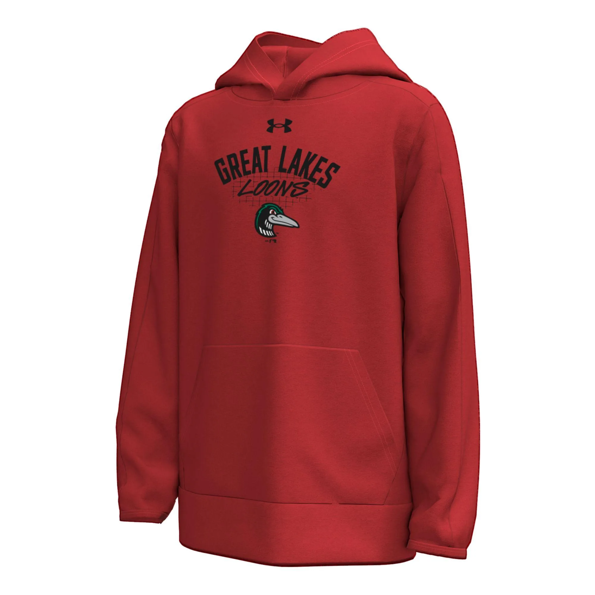 Great Lakes Loons Under Armour Cardinal Fleece Hoodie - Youth
