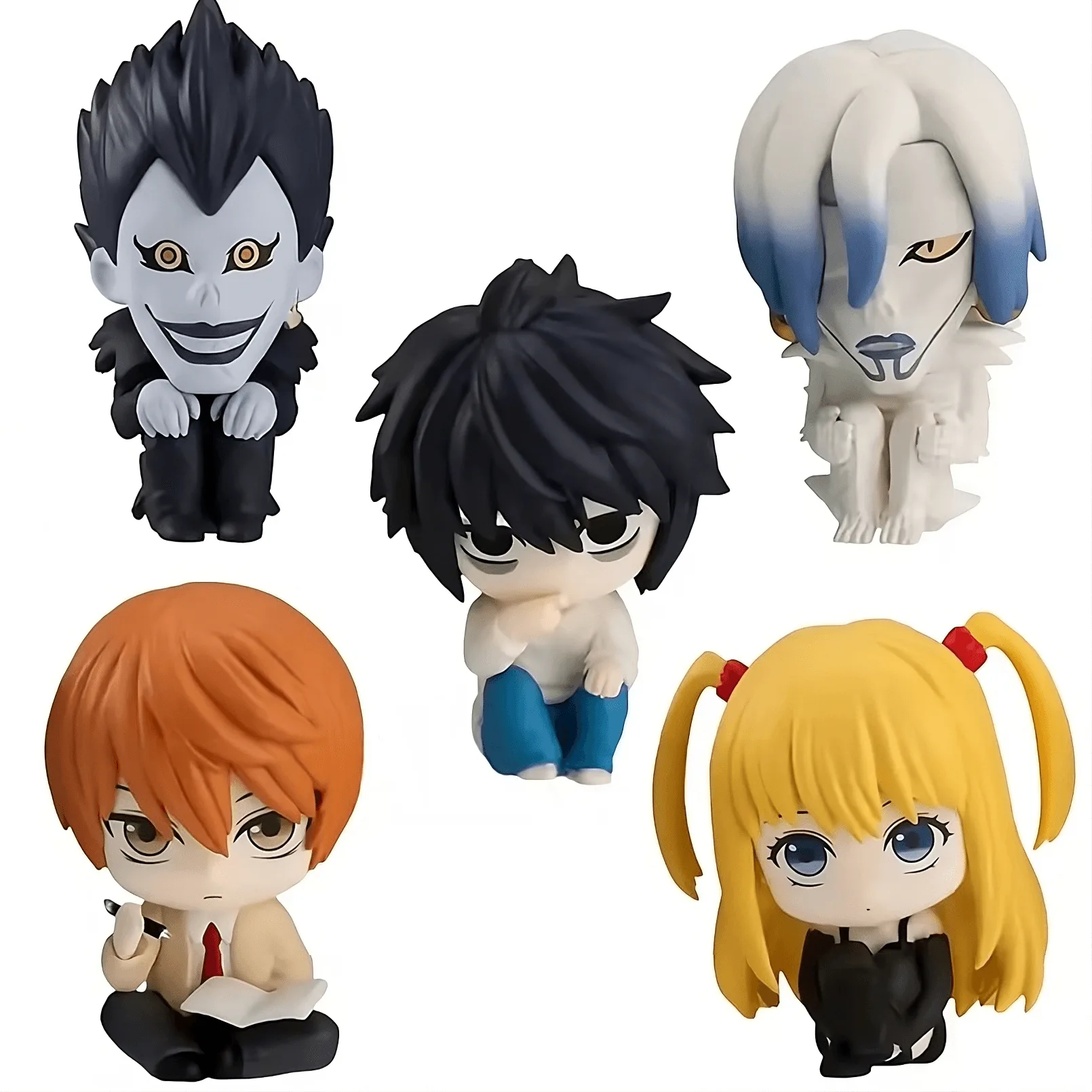 Death Note Mini PVC Figures – 5-Character Set (4cm)