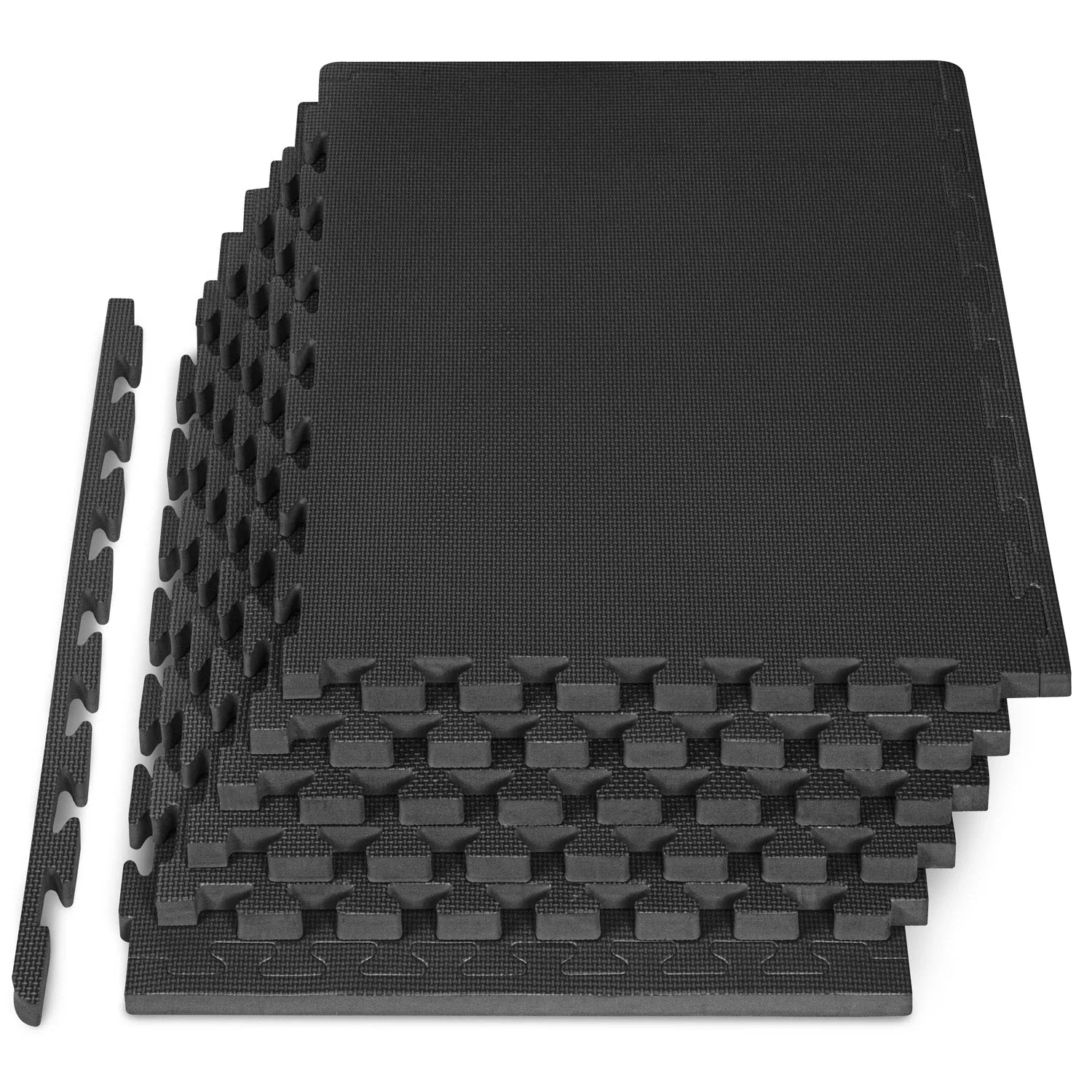 Tapete de exercício puzzle com padrão tecido 1 pol.