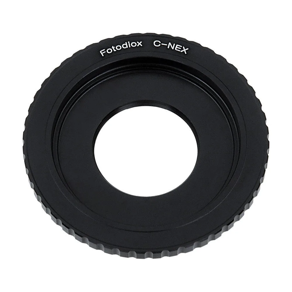 Fotodiox Lens Mount Adapter - C-Mount CCTV / Cine Lens to Sony Alpha E-Mount Mirrorless Camera Body