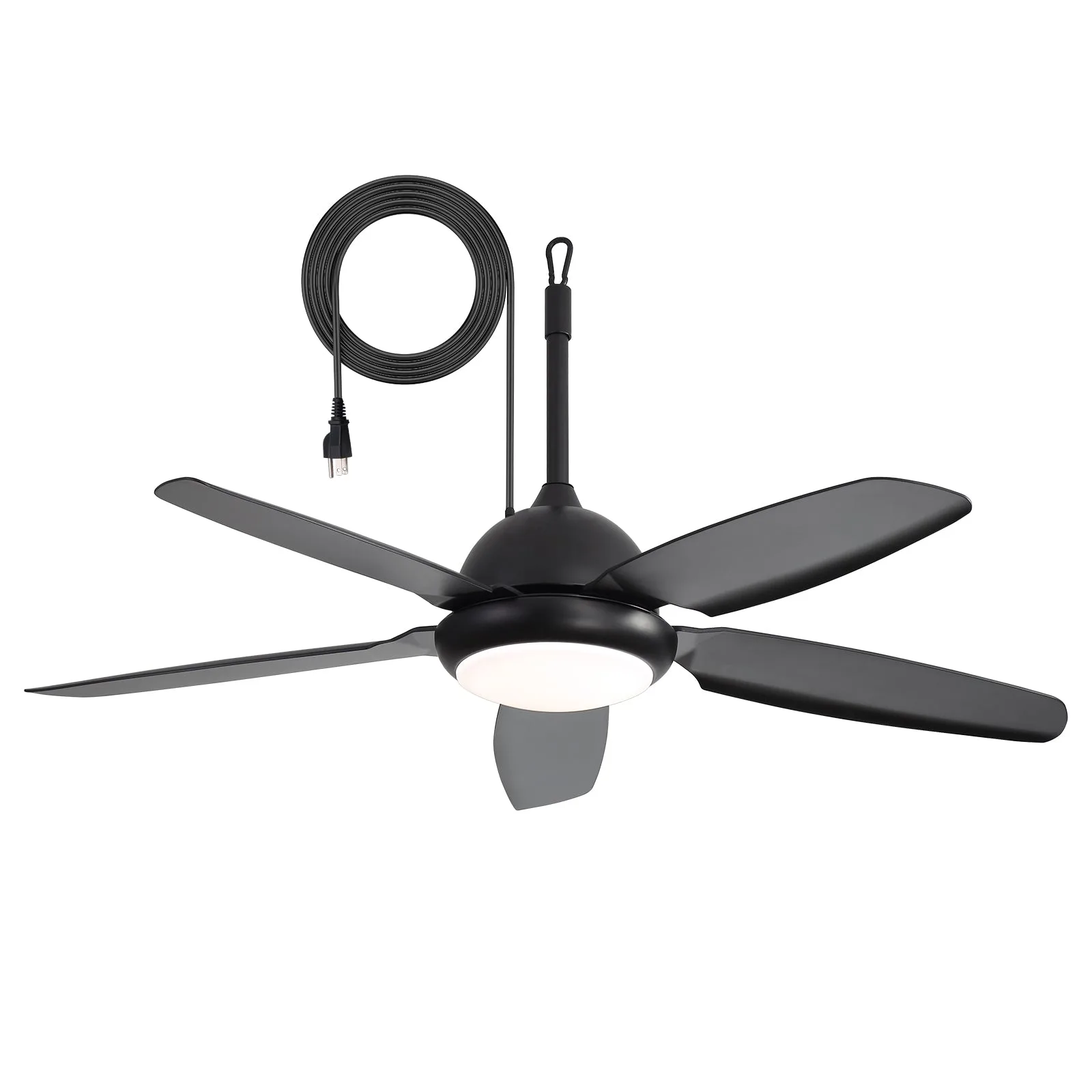 Sofucor Ventilateur de plafond extérieur enfichable 52" avec lumière, étanche IP65