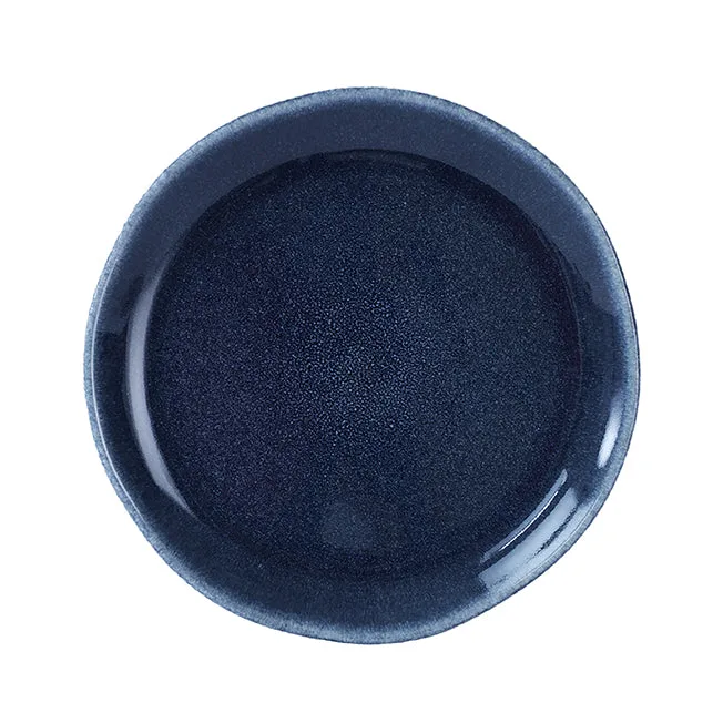 assiette à dessert bleu nuit