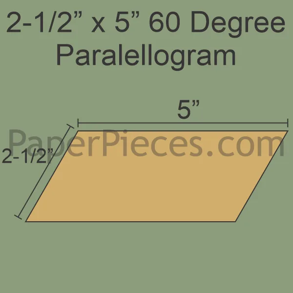 How to Use 2-1/2" x 5" 60 Degree Parallelogram EPP