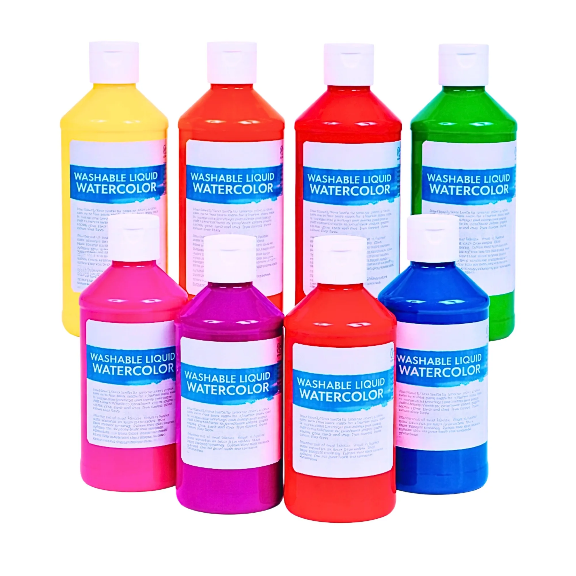 Pittura ad acquerello liquida fluorescente – Set da 8 (flaconi da 8 oz)