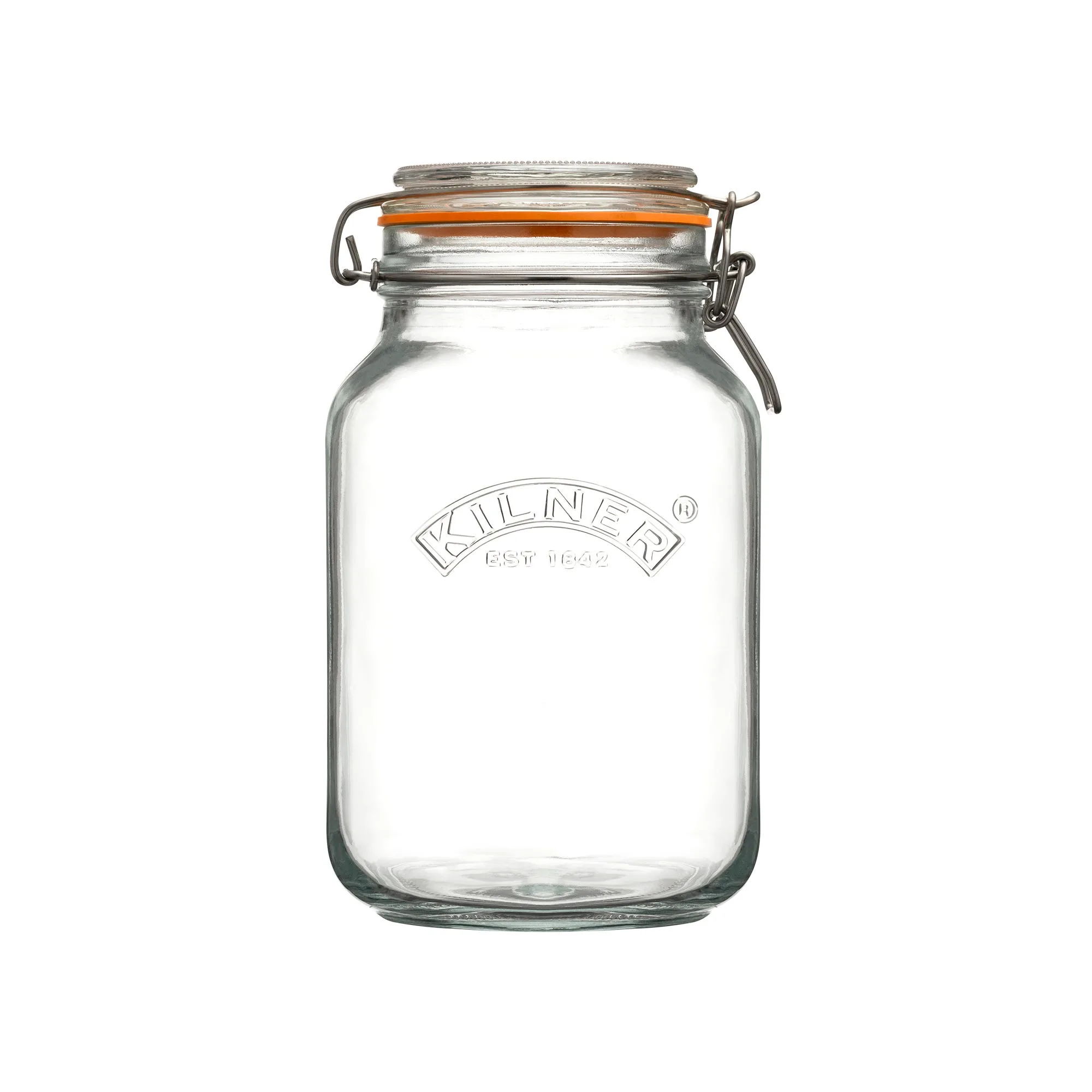 Round Glass Clip Top Preserving Jar - 2 Litre